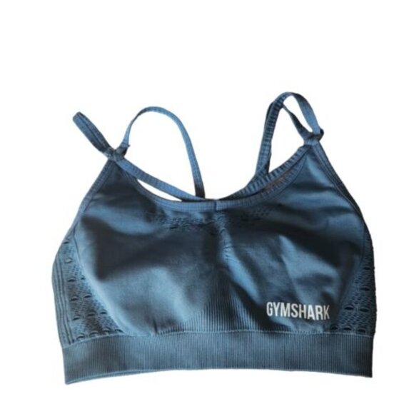 Gymshark Other - Gymshark Energy Seamless Stone Blue Sports Bra Size Small
